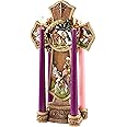 Avalon Gallery Creative Brands Wreath Advent Candleholder, 13-Inch, Cross