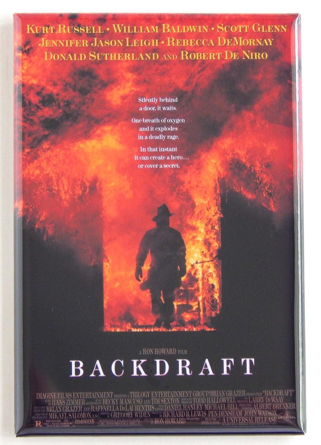 Backdraft Póster de la película imán para nevera (2,5 x 3,5 cm ...