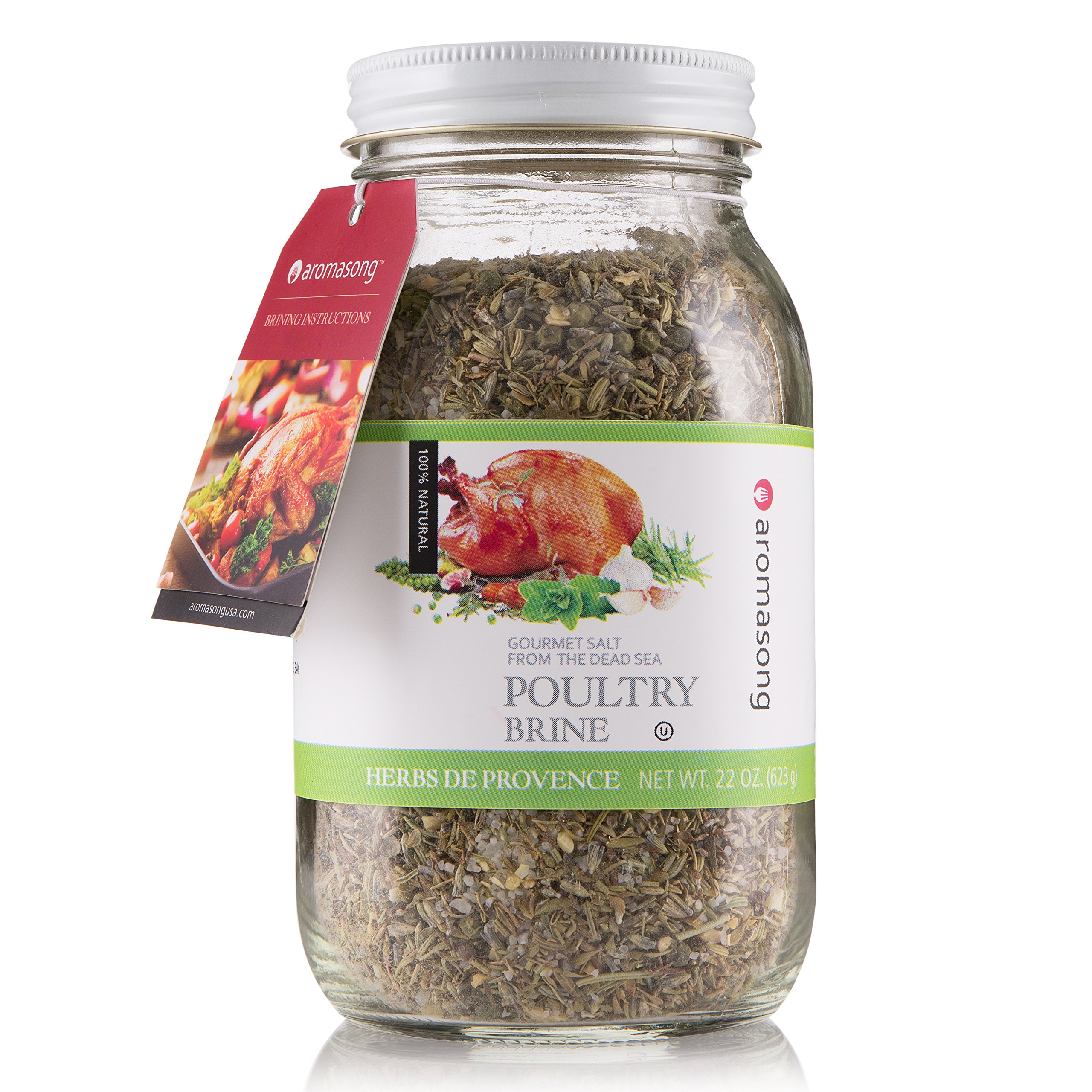 HERBS DE PROVENCE Dry Turkey Brine 22 OZ. In Glass jar. 100 Natural