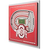 YouTheFan Officially-licensed NCAA Stadium Series 3D Wall Art - multi-layer team stadium replica, detailed sports fan gift, indoor decor