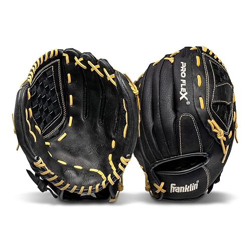 Franklin Sports ProFlex Baseball Glove - 12 Inch Youth/Adult Ready-to-Play Glove