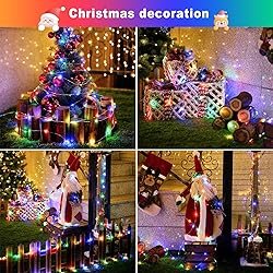 JMEXSUSS 2 Pack Solar Christmas Lights, Total 400