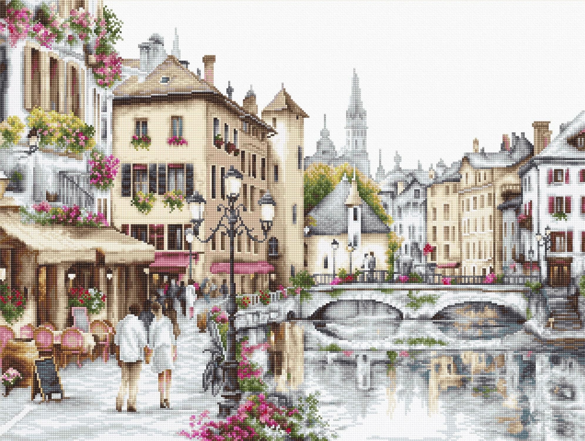 Luca-S Cross Stitch Kit Lake Annecy