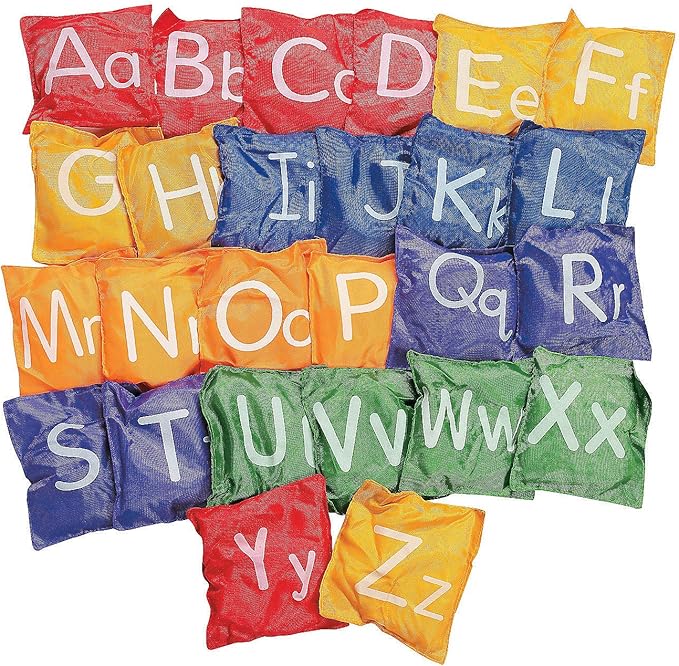 Fun Express Alphabet Bean Bags 5" 26 Pc 26 Pieces Educational and Learning