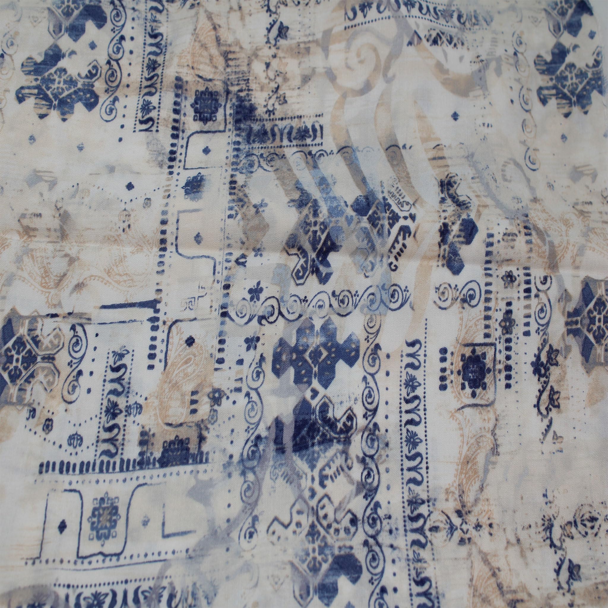 Texco Inc 55" Wide Printed 100% Rayon Challis