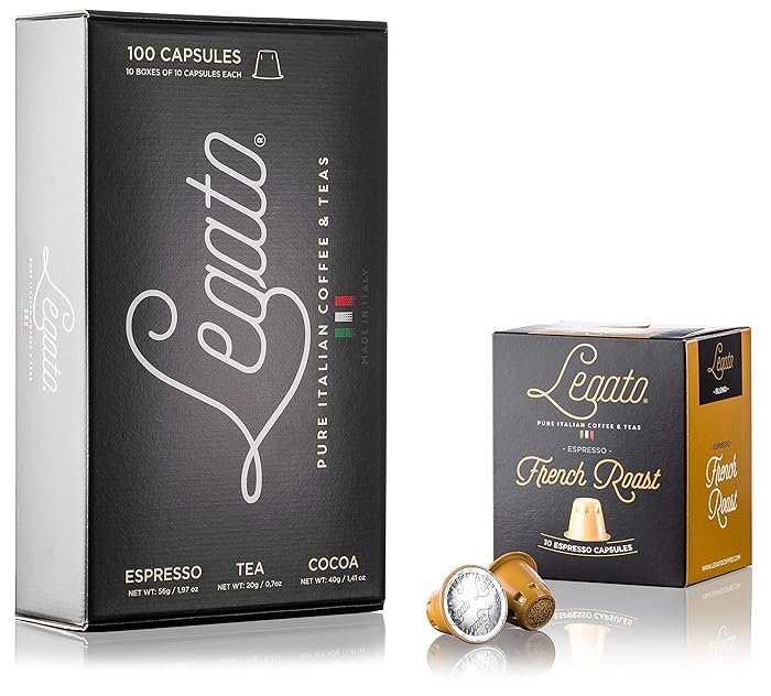 Legato Espresso Capsules - (French Roast, 100)