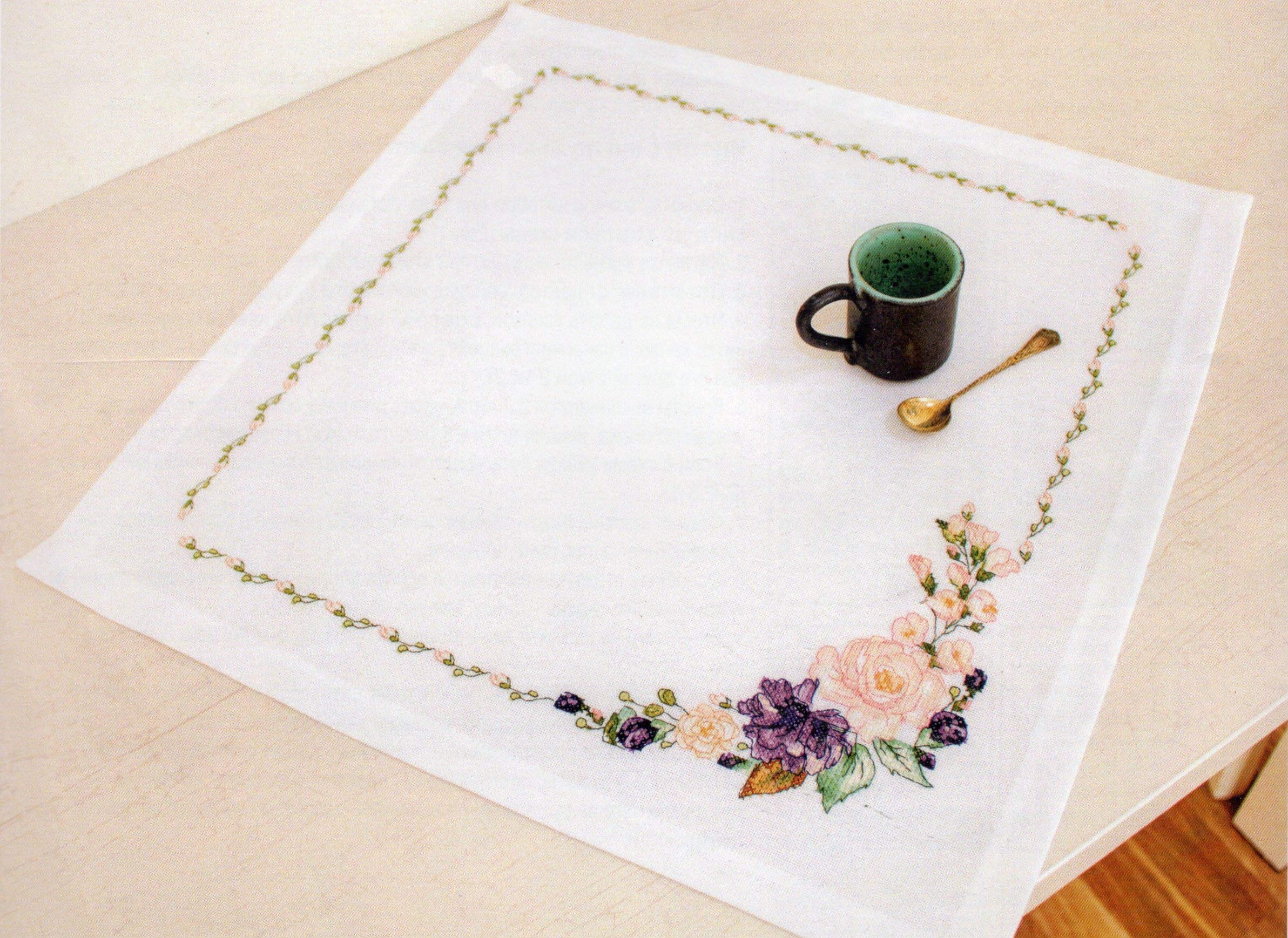 LUCAS Cross Stitch Set, Multicoloured, 8x10cm