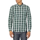 Lacoste Mens Slim Fit Checkered Stretch Cotton Poplin Shirt
