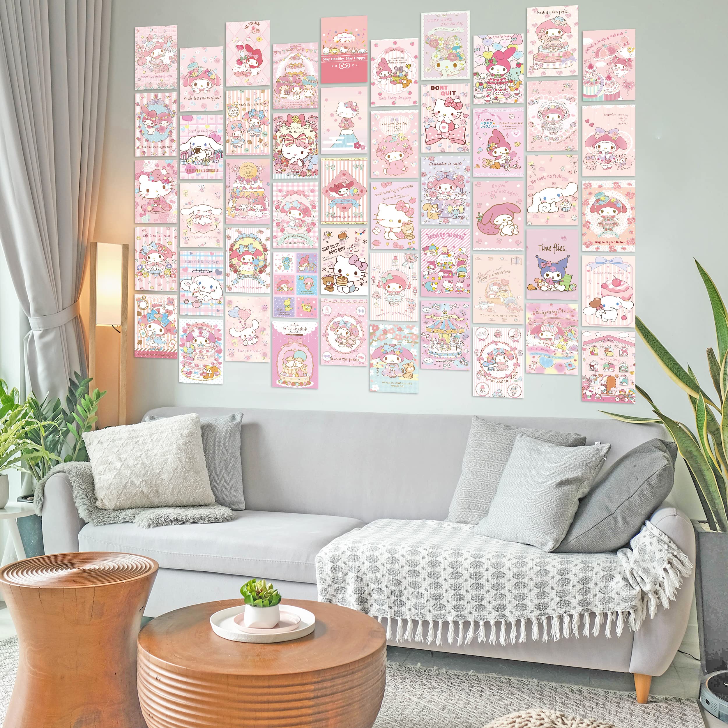 Mua ARTBIZ 160PCS Anime Wall Collage Kit Aesthetic Pictures, Pink Anime ...