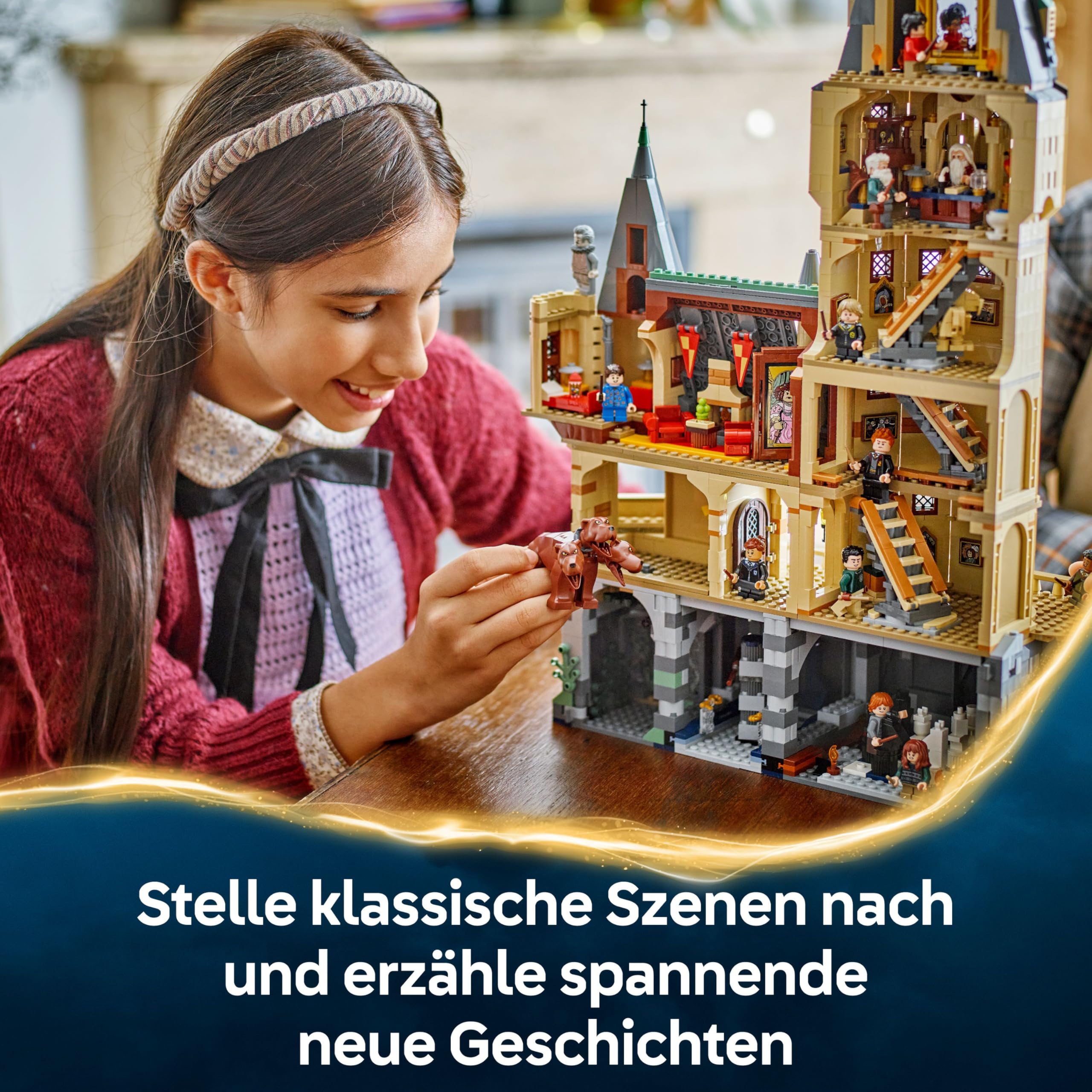 LEGO Harry Potter Schloss Hogwarts: Der Hauptturm - Spielzeug mit fliegendem Schlüssel, Zauberschachzimmer, 12 Minifiguren - Geschenk für Jungen, Mädchen & Erwachsene Fans ab 10 Jahren - 76454 4