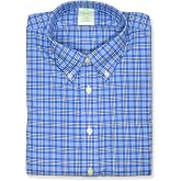 Brooks Brothers Mens Slim Fit Supima Cotton Mixed Plaid Button Down Shirt,