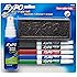 EXPO Low-Odor Dry Erase Set, Fine Point, Assorted Colors, 7-Piece with Cleaner