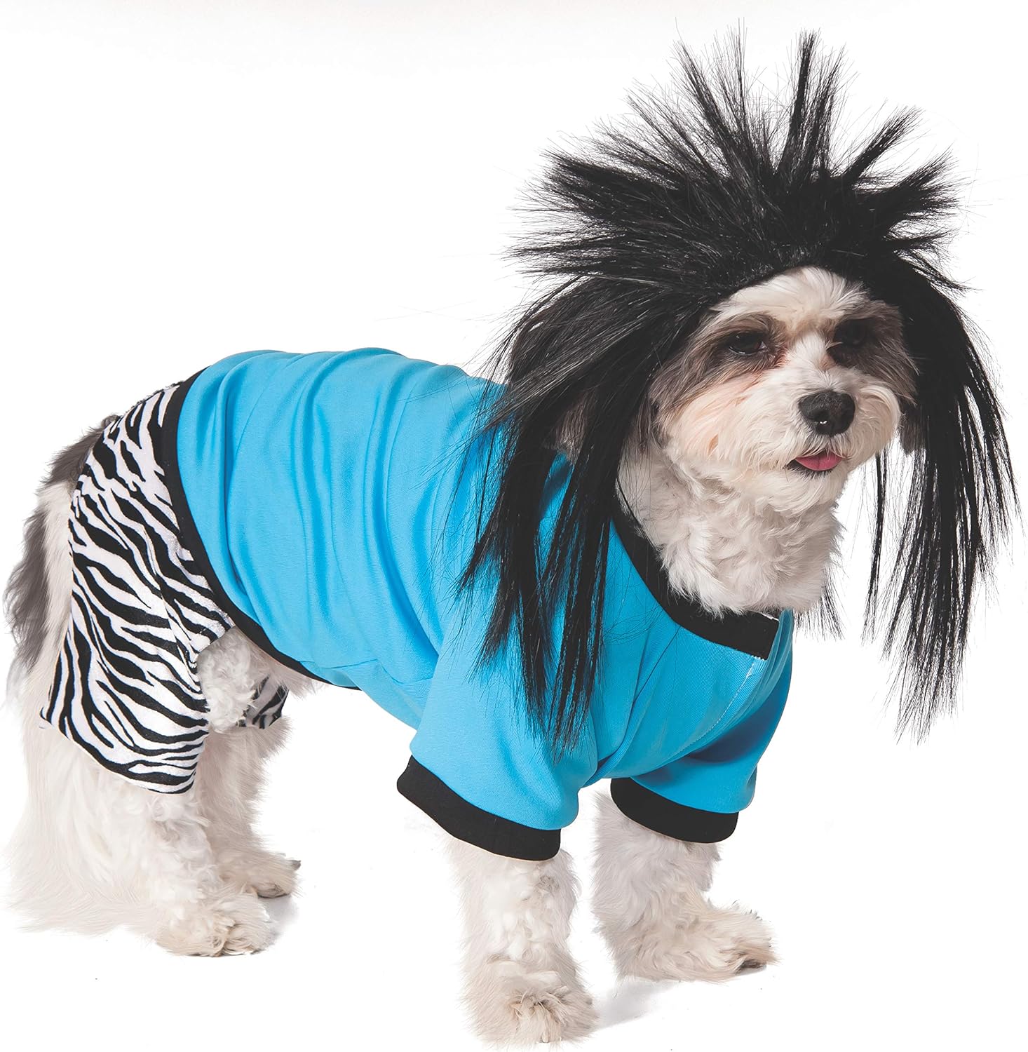 Amazon Com Rubie S Rock Star Pet Costume And Wig Small Pet Supplies