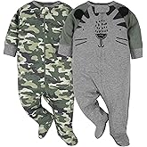 Gerber Baby Boys’ 2-Pack Sleep ‘N Play Pajamas