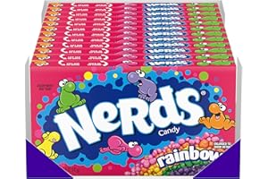 Nerds Candy, Rainbow, 5 Ounce Movie Theater Candy Boxes (Pack of 12)