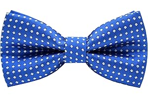 Carahere Pre-Tied Little Boy's Polka Dot Bow Ties Baby Solid Color Bow Ties For Kids M012