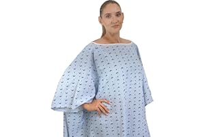3 Pack - 10XL Hospital Hospital Gown with Tie Back Oversized Hospital Gown Patient Robe Big Size for Hospitals and Home Care