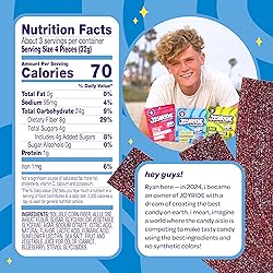 JOYRIDE Blue Raspberry Sour Strips - 3.5 oz 6-Pack