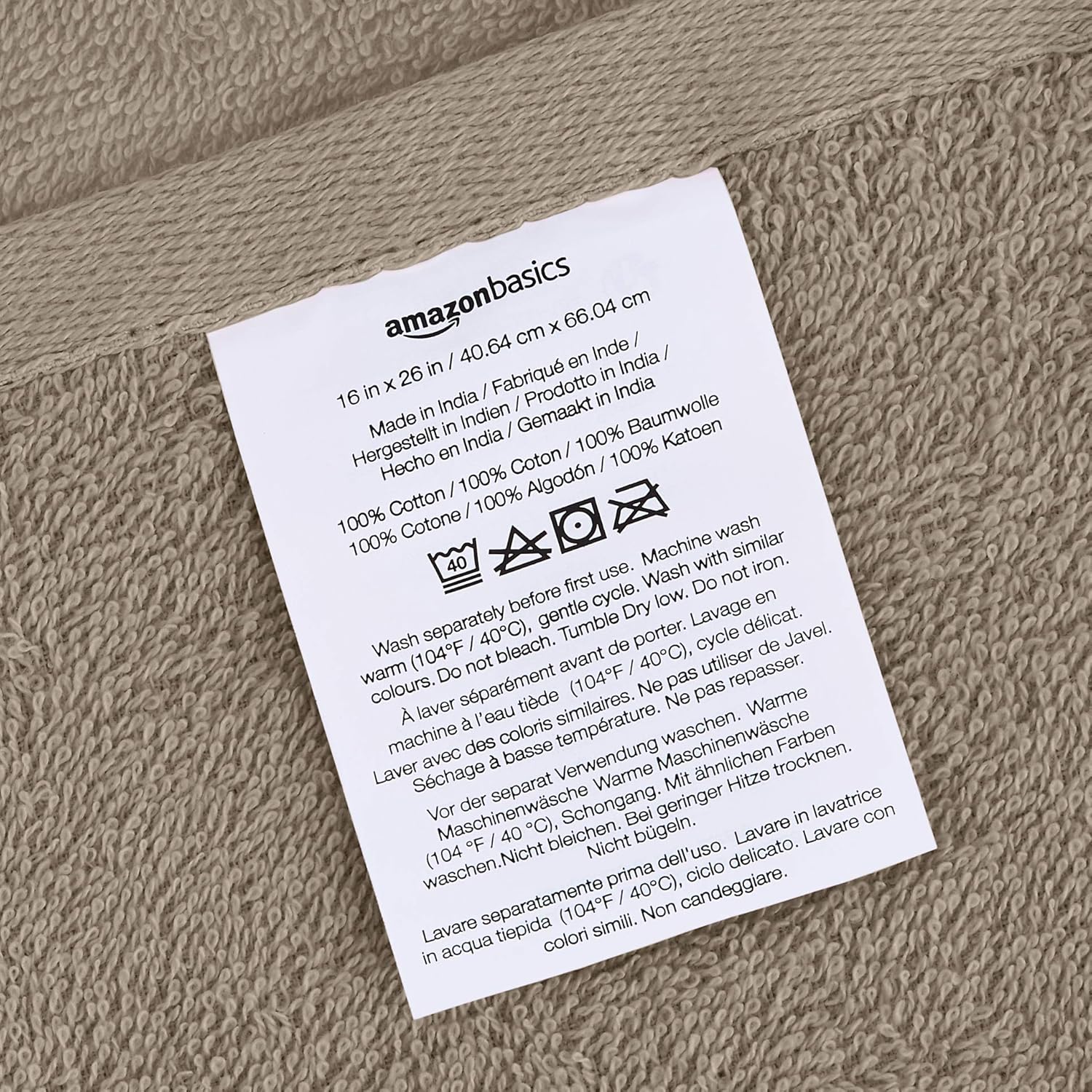 Basics Cosmetic Friendly Hand Towel - 8-Pack, Silver Sheen: Home & Kitchen