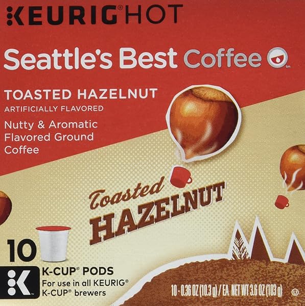 STARBUCKS SEATTLE’S BEST COFFEE TOASTED HAZELNUT K-CUP FOR KEURIG BREWERS, 10 CT