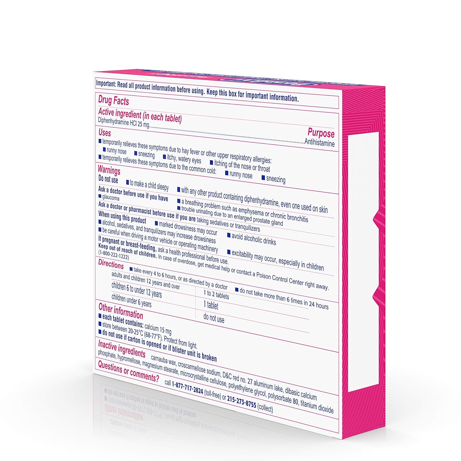 Whats the main ingredient in benadryl raise your blood pressure