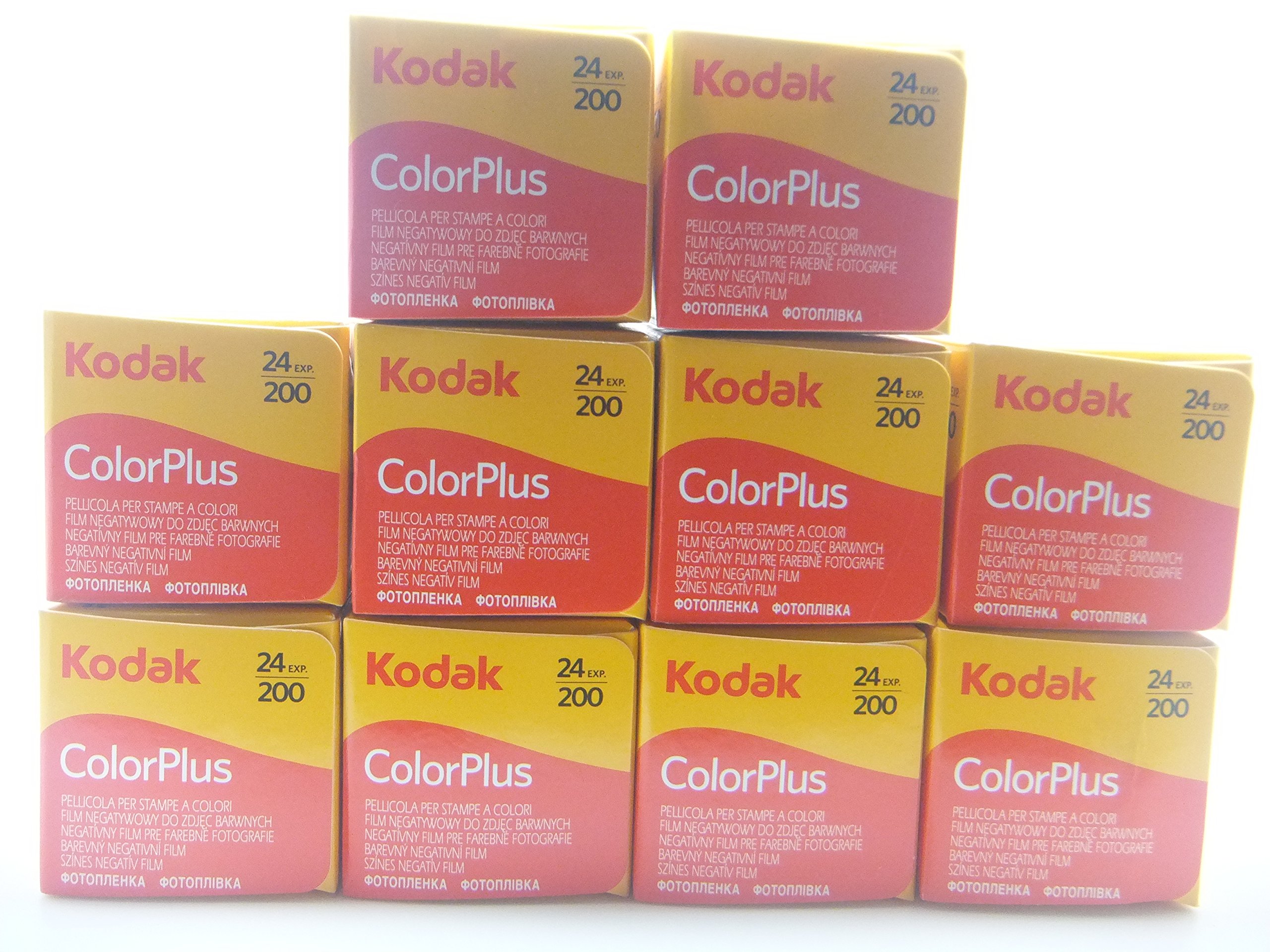 10 pack Kodak ColorPlus 200 35mm 24 exposure Cheap Colour Print Film