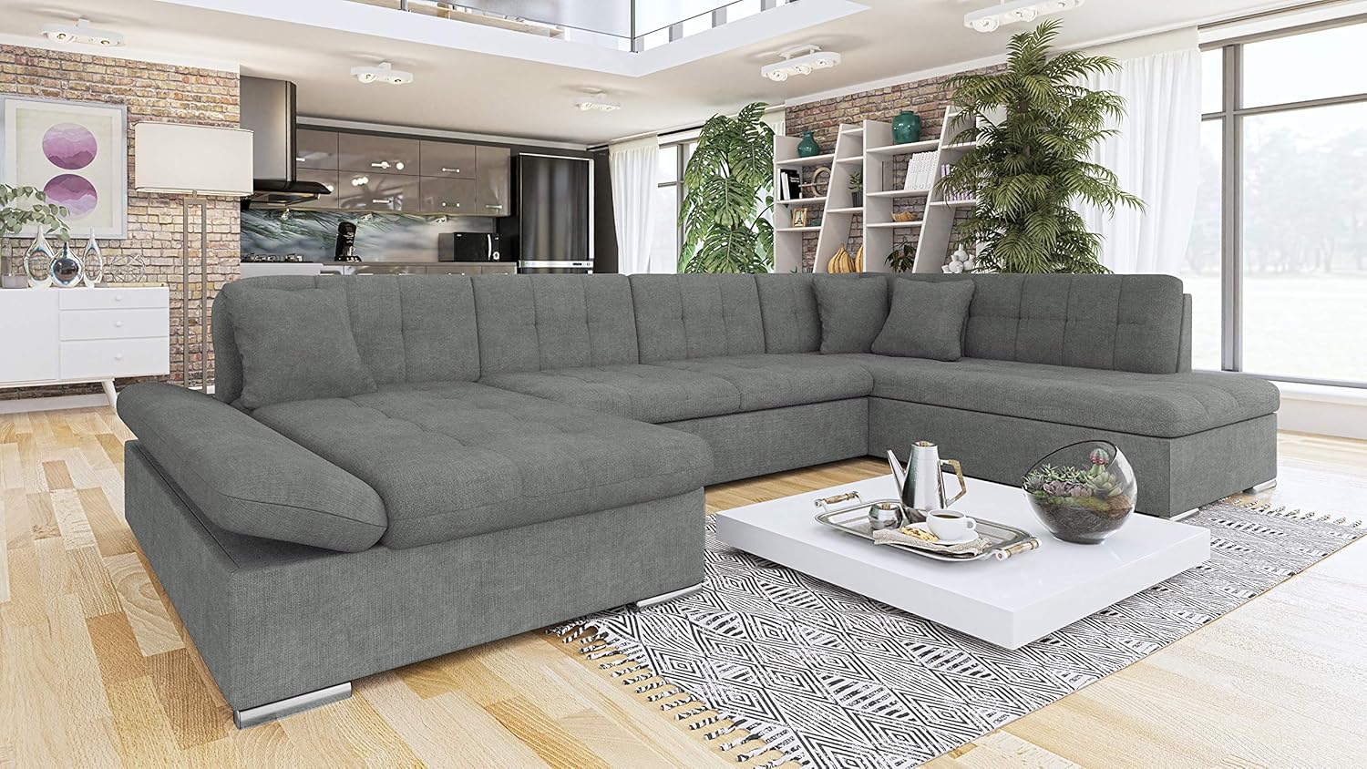 Honeypot Furniture Sofa Bergen Corner Sofa Bed Storage
