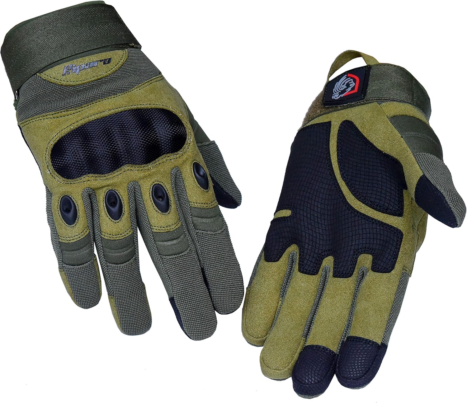 Riparo Tactical Touchscreen Gloves Military Shooting Hunting Rubber Outdoor Gloves (X-Large, Sand): Home Improvement