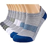 Mosithings 8 Pairs Running Ankle Socks Low Cut Cushioned Athletic Socks For Women and Men
