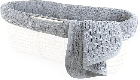 cable knit moses basket