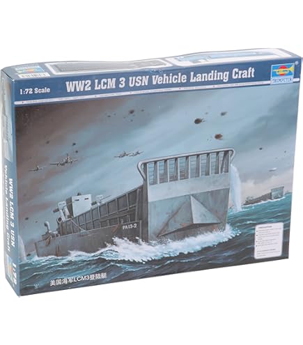 Amazon.com: Hobby Boss US Navy LCM 3 Vehicle Landing Craft Model