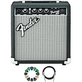 Fender Frontman 10G Guitar Combo Amplifier - Black Bundle with Cable and Austin Bazaar Exclusive 12-Pack Picks