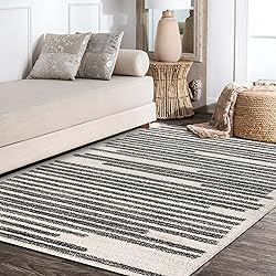 JONATHAN Y MOH207A-8 Khalil Modern Berber Stripe