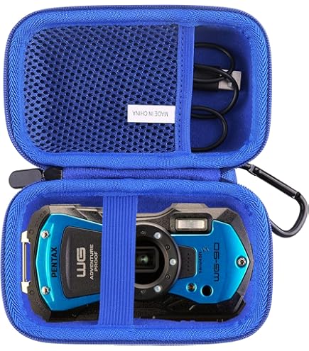 Amazon.com : Pentax WG-90 Waterproof Digital Camera (Blue