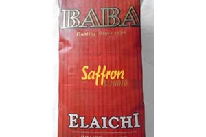 Baba Silver Coated Elaichi Saffron Blended 81 Pouch 0.179 gram each (Mouth Freshener | Flavoured Cardamom Seeds) (1)