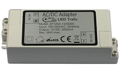 LED Trafo?12V DC?36W max?Transformator?Netzteil?3A