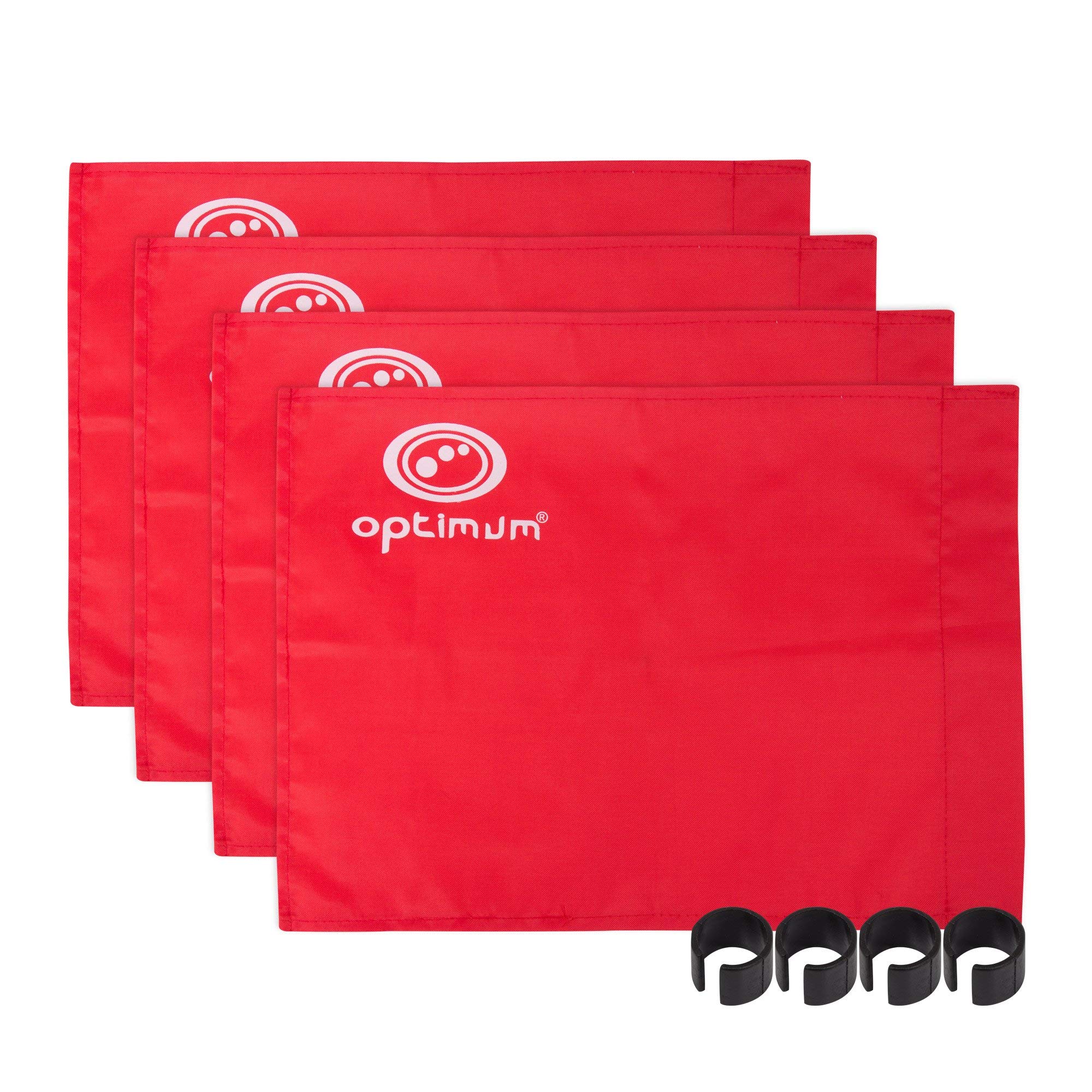 Optimum Training Corner Flag Pack Of 4 - Red