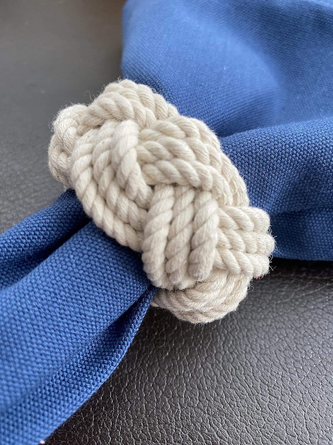 Handmade Natural Cotton Macrame Napkin Rings Amazon.co.uk Handmade