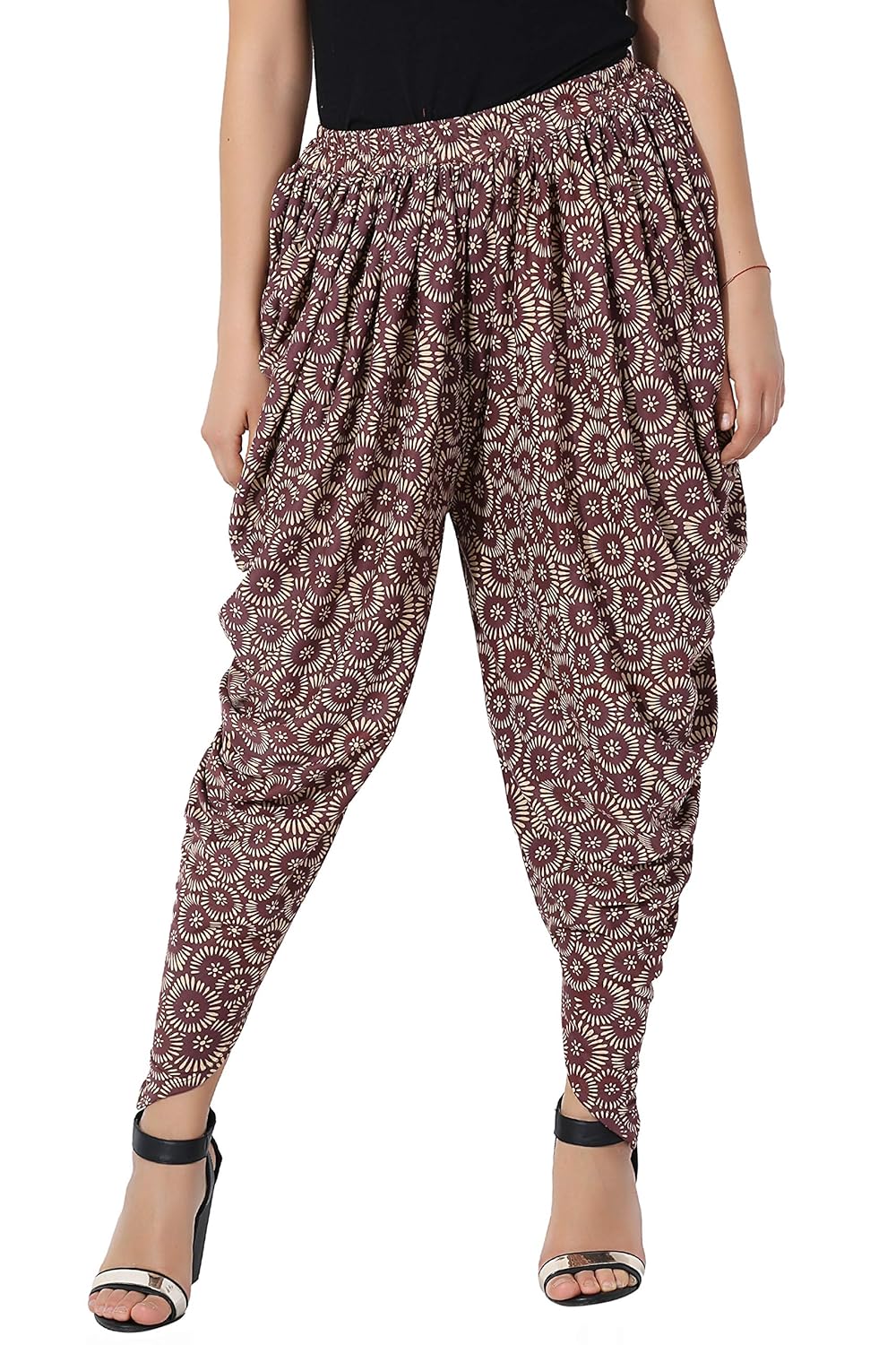 Buy Ankita Brown Printed Ankle Length 