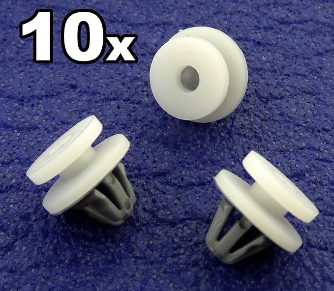 10x Befestigung Clips / Klips - Passt ein 8mm Loch - Renault Innenverkleidung Panel Und Tür Karte Clips - Für Clio, Trafic & 