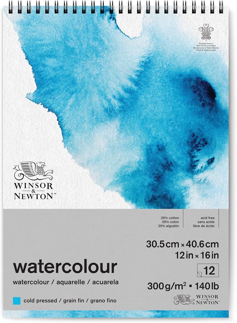 Winsor & Newton Watercolour Paper Pad 30.5 x 40.6 cm 12 Sheets 300 gsm