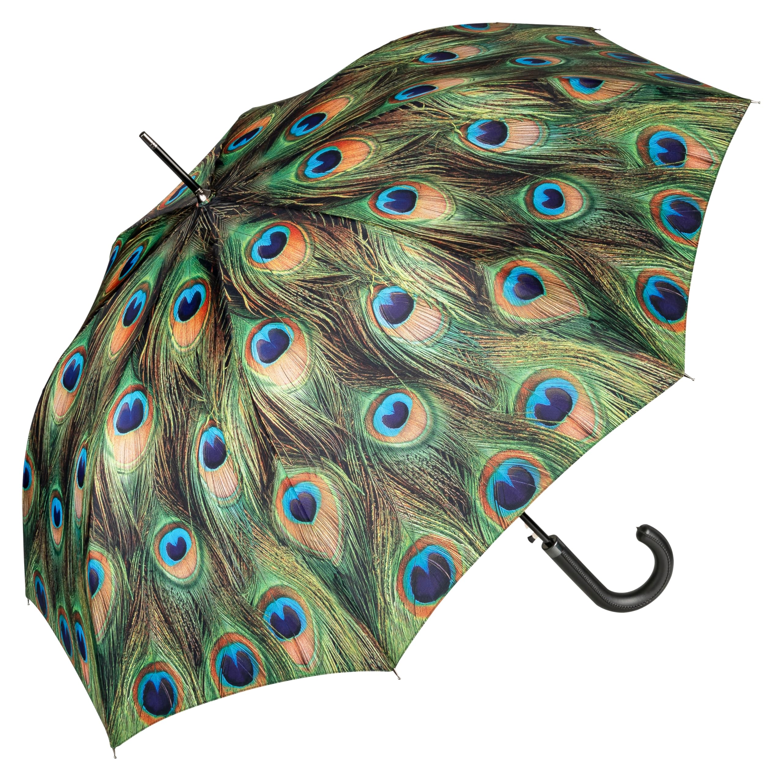 VON LILIENFELD® Umbrella Automatic Women Motif Peacock