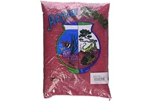 WORLDWIDE IMPORTS Aqua Terra Red Sand Aquarium Sand, 5 Lbs - Premium Aquarium Sand, Decorative Substrate, Ideal Fish Tank Accessories, Natural Coated Sand for Decorative Tanks
