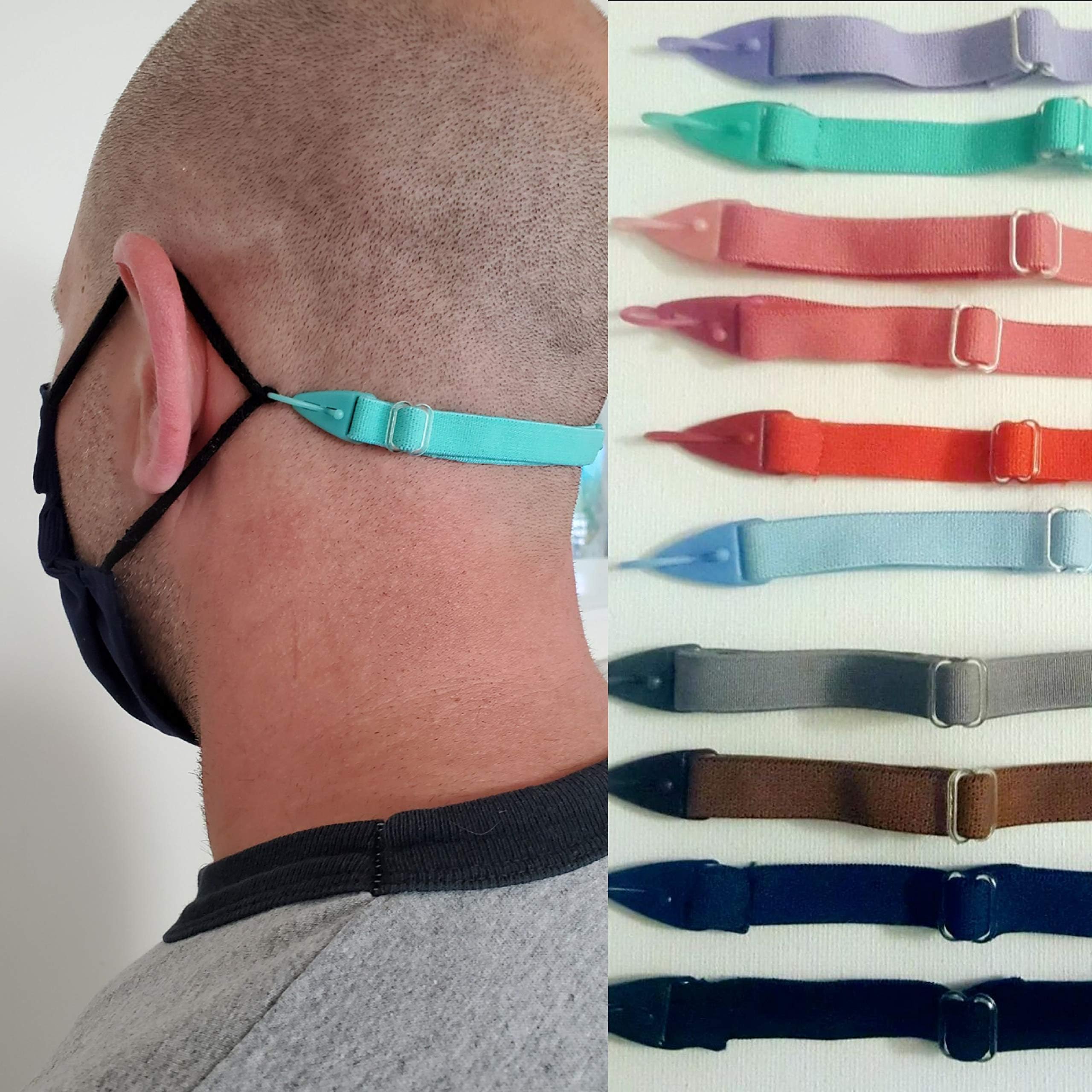 Face Mask Strap for Kids or Adults - Same Day Shipping!! (light pink)