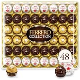 Ferrero Collection Assorted Chocolate Candy Gift Box, 48 Ct, 18.2 oz | Assorted chocolates in a box with dark chocolate, milk chocolate and coconut flavors for snacking