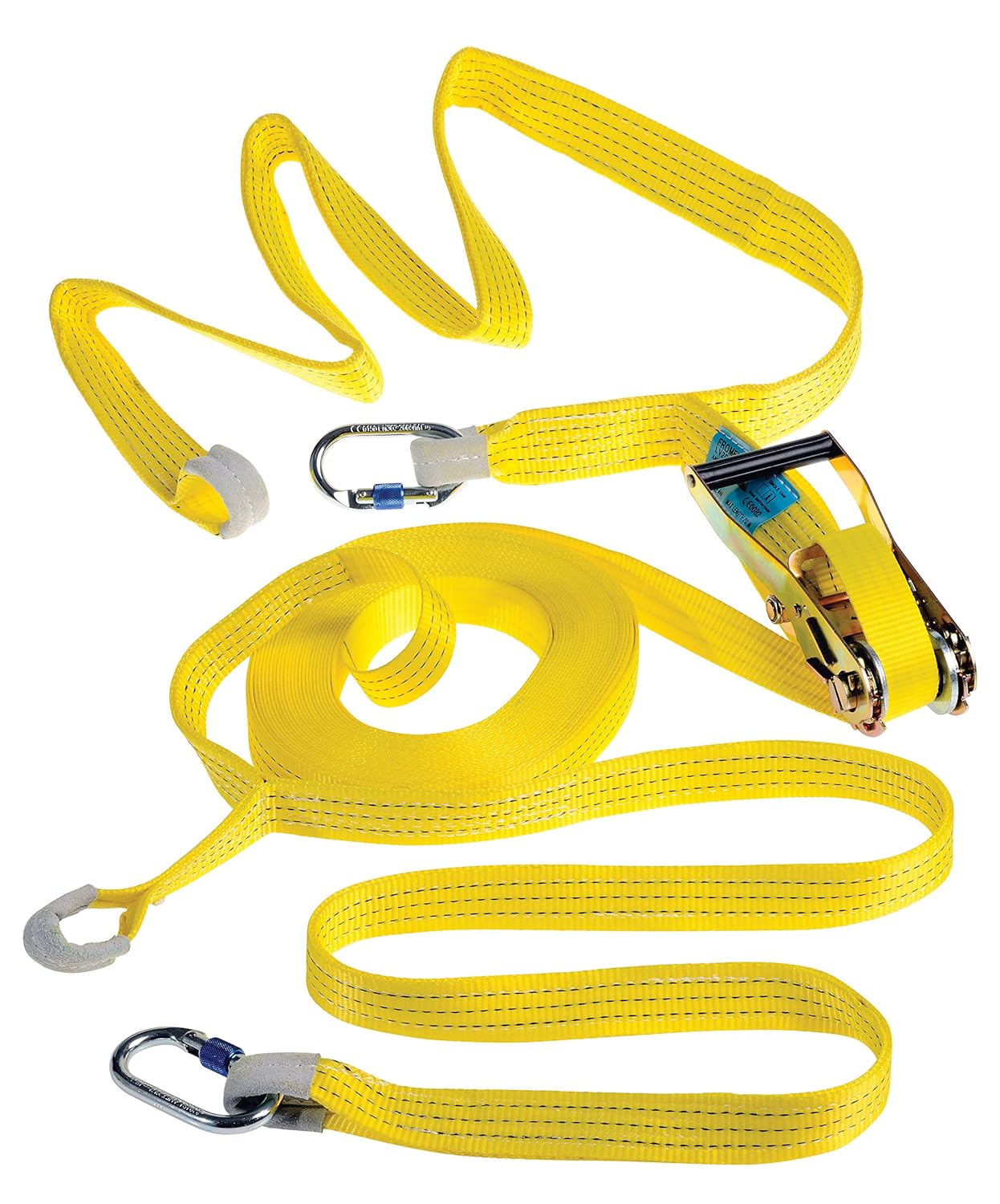 Deltaplus LV201 Horizontal Temporary Safety Rope - Max 20M - Yellow, Size 2.50 to 20m, 2, 50 bis 20 m