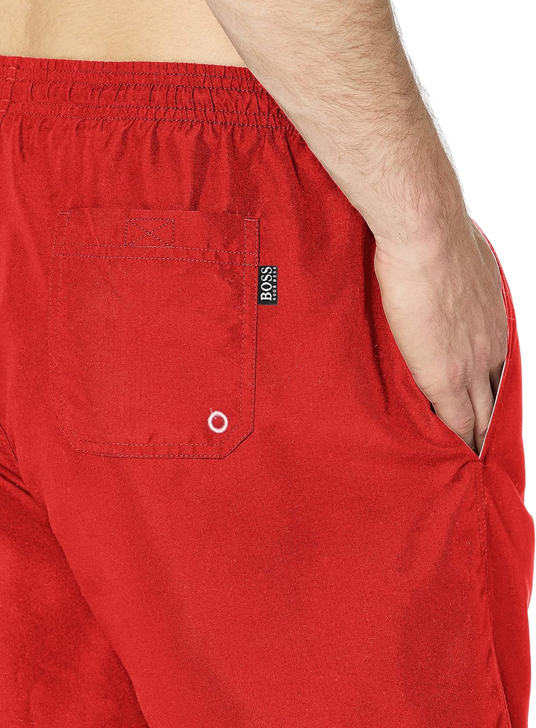 Hugo Boss Men's Long Length Quick Dry Swim Trunks | 