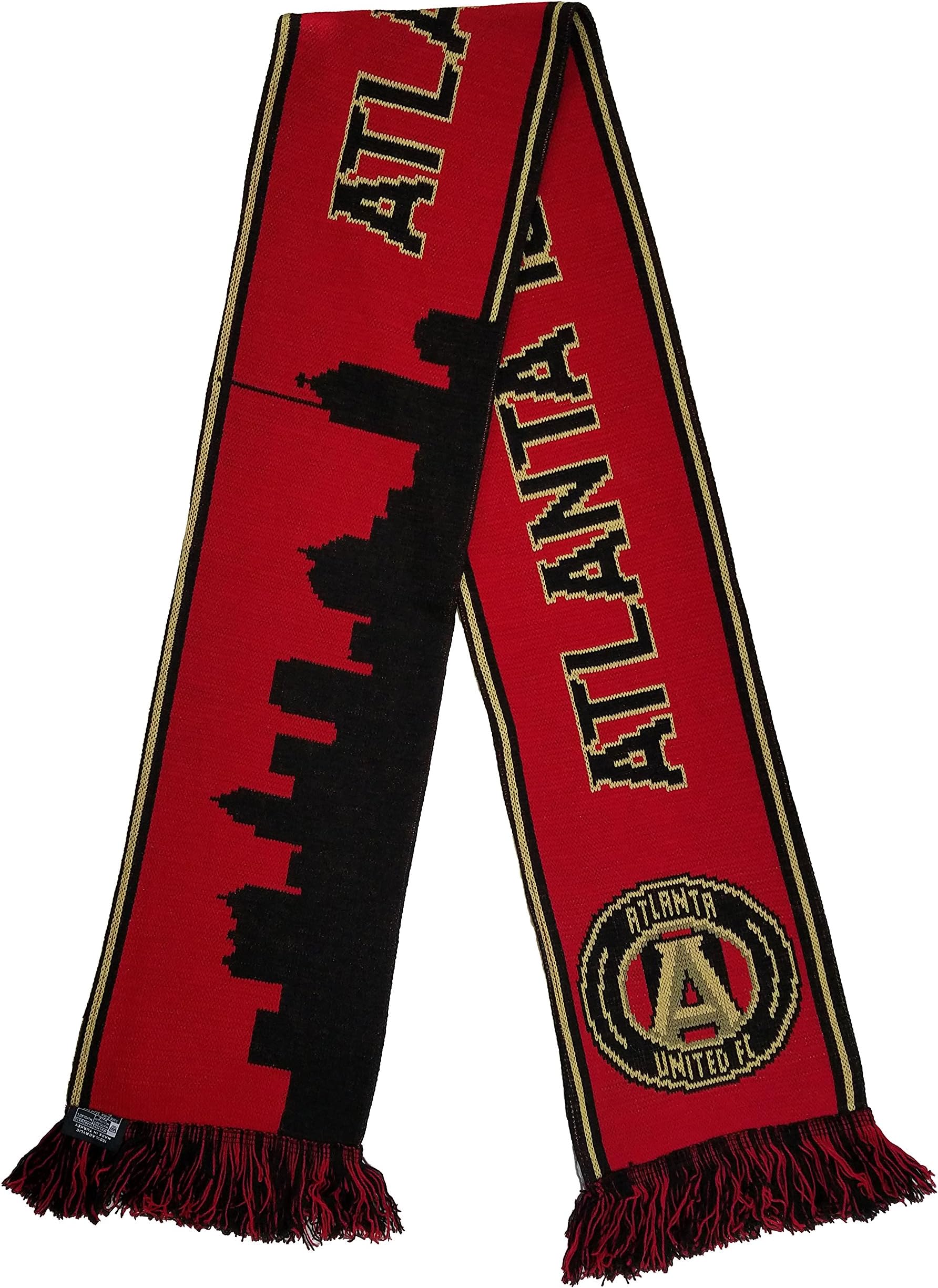 Ruffneck Scarves Official MLS Atlanta United Scarf - 10 Designs (Double Sided Skyline)