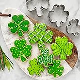 Ann Clark Cookie Cutters Shamrock Cookie Cutters 3-Pc. Set Made in the USA, Mini, Medium, and Large Shamrock