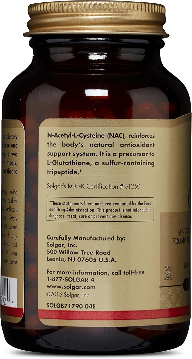 Solgar – NAC 600 mg, 120 Vegetable Capsules: Health & Personal Care